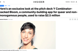 Preview of Business Insider article featuring Bloom Community